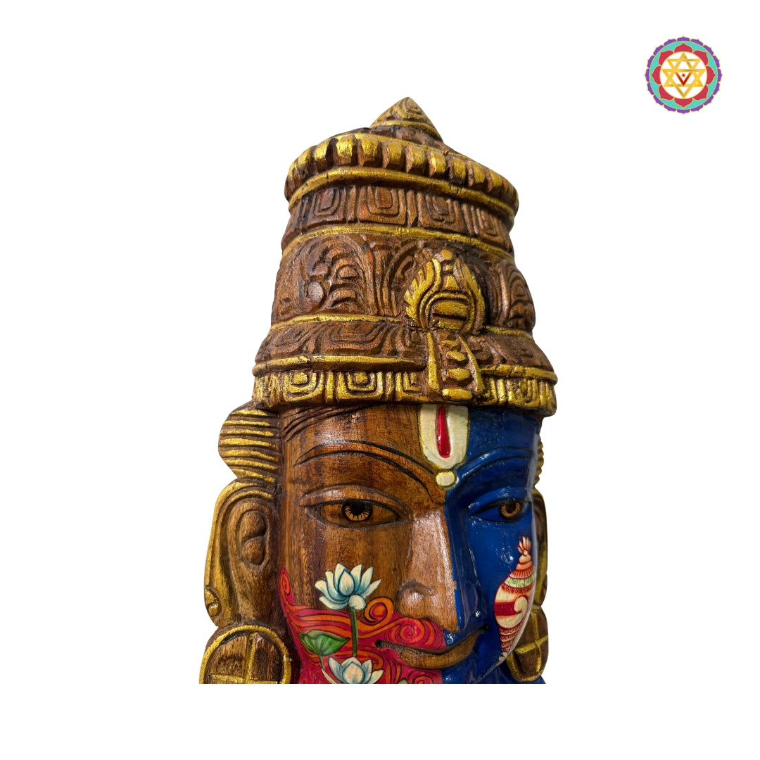 Collectible Vishnu face mask wall decor with detailed craftsmanship