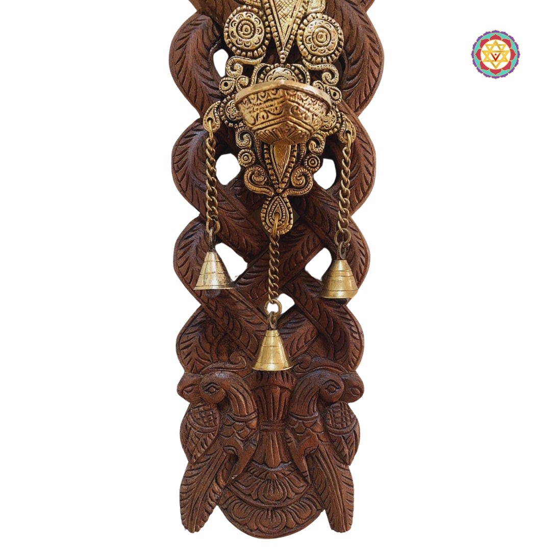 Lower view with brass Deepam