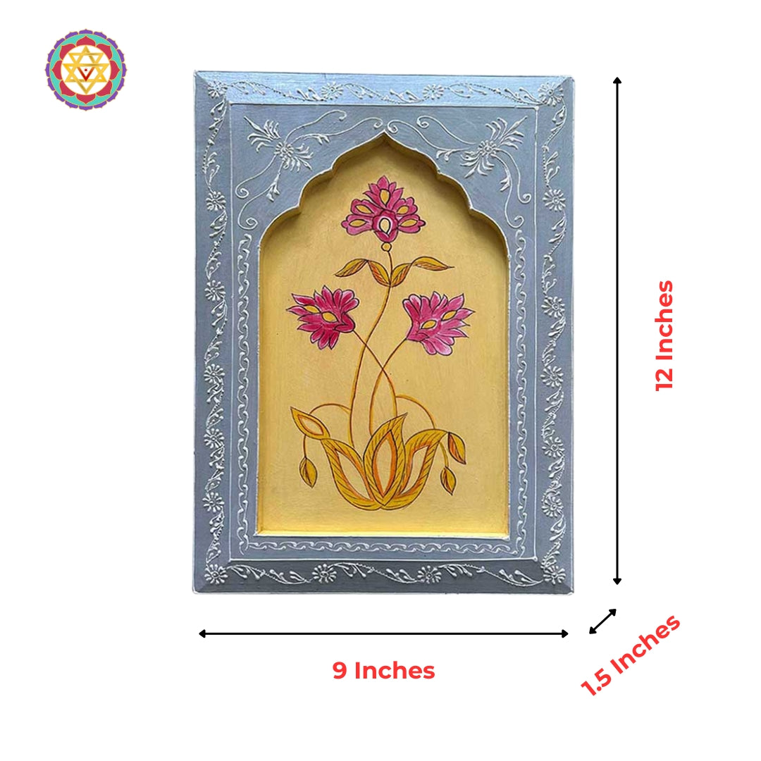 Wooden hand painted frame .Woodmade /Handcrafted