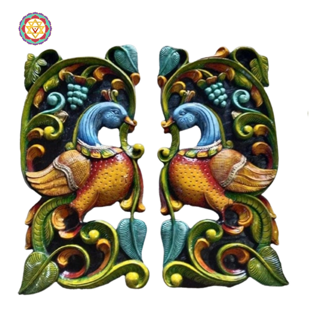 traditional indian pichwai painting depicting cows beneath tree branches