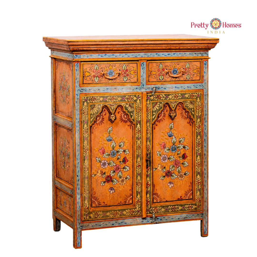 Handpainted Wooden Cabinet