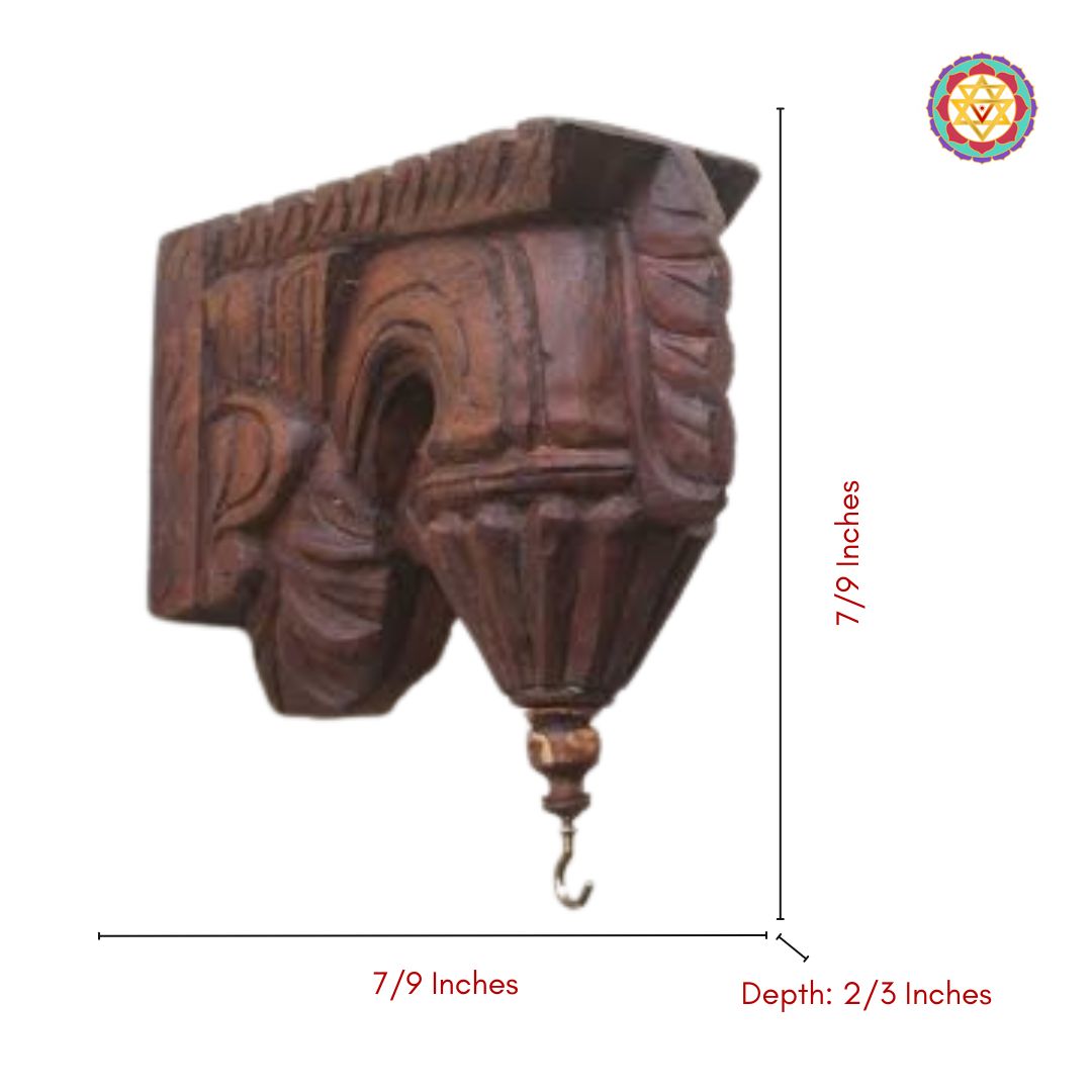 Wooden Handcarved Bodhil Brackets (Single)