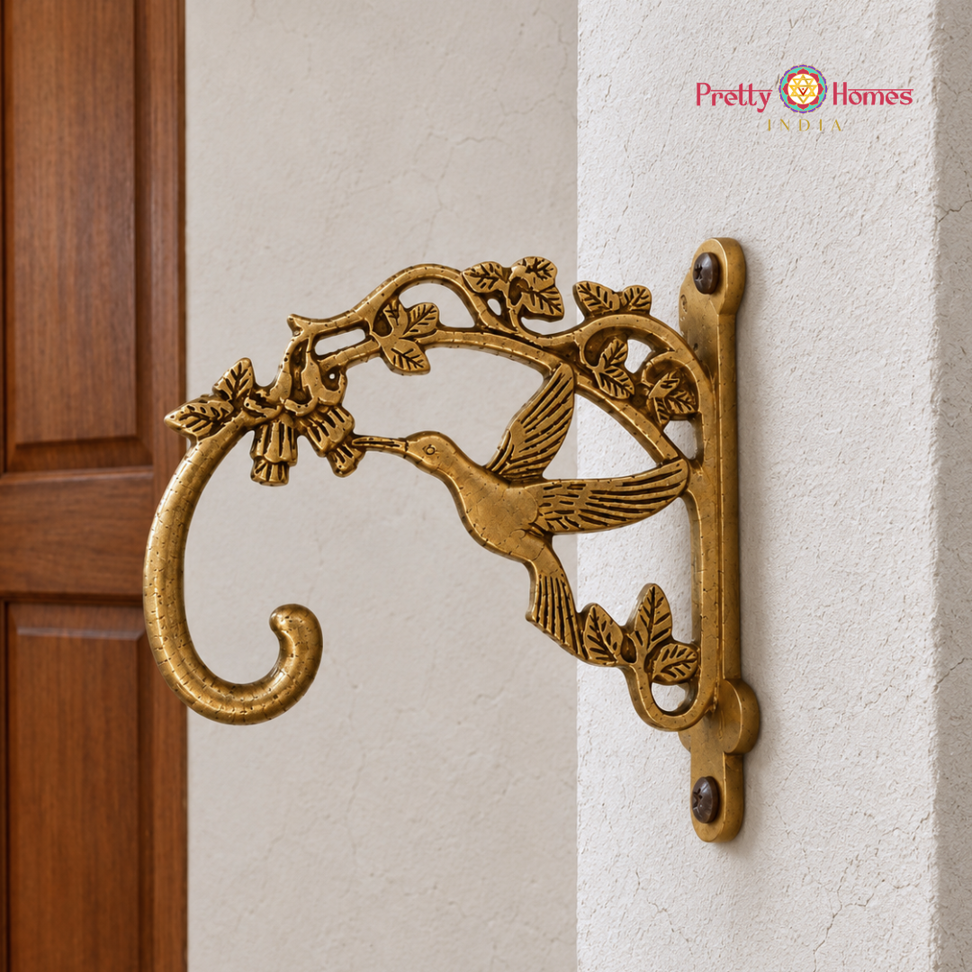Brass  Bird Design Wall Bracket