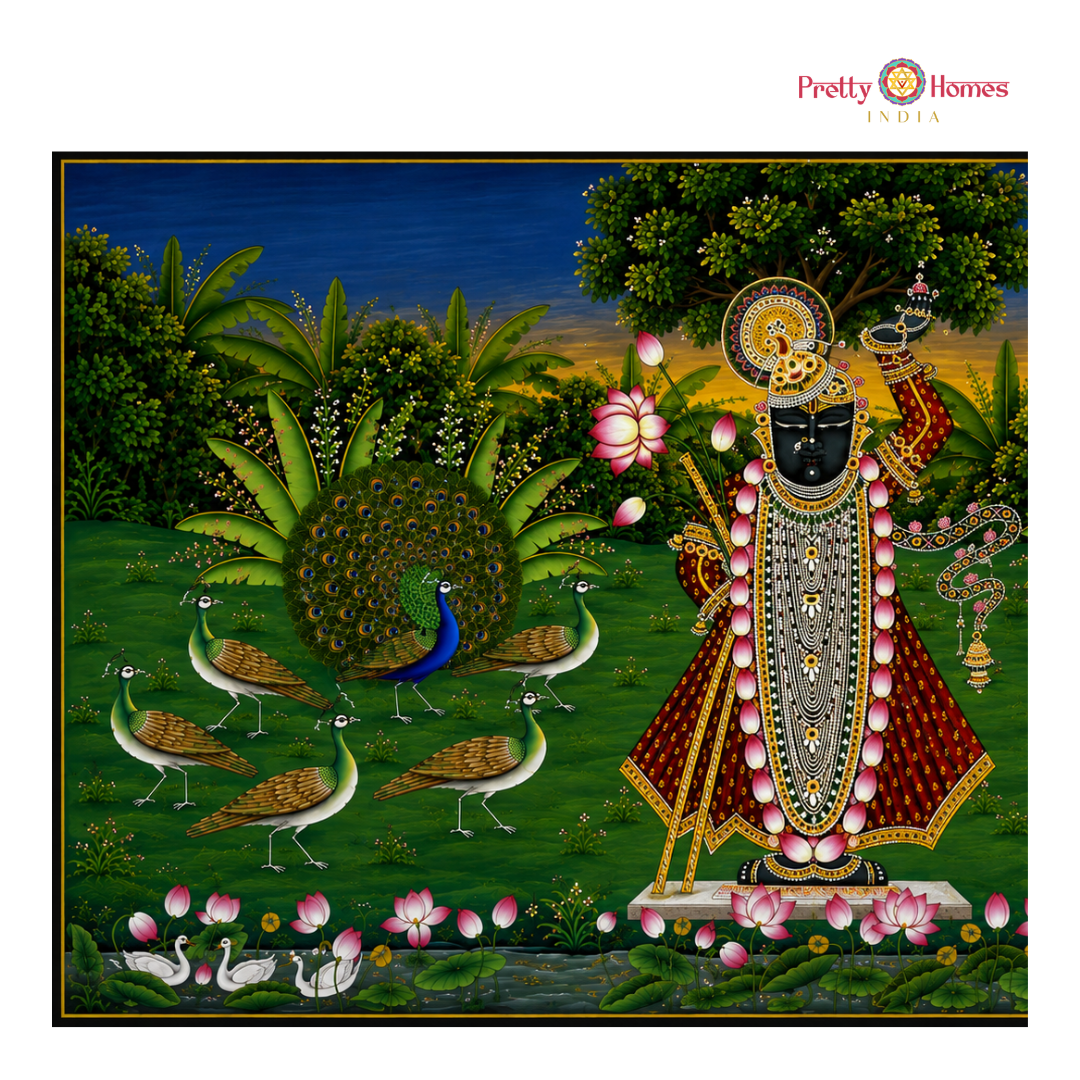 Horizontal Shrinathji Darshan Pichwai