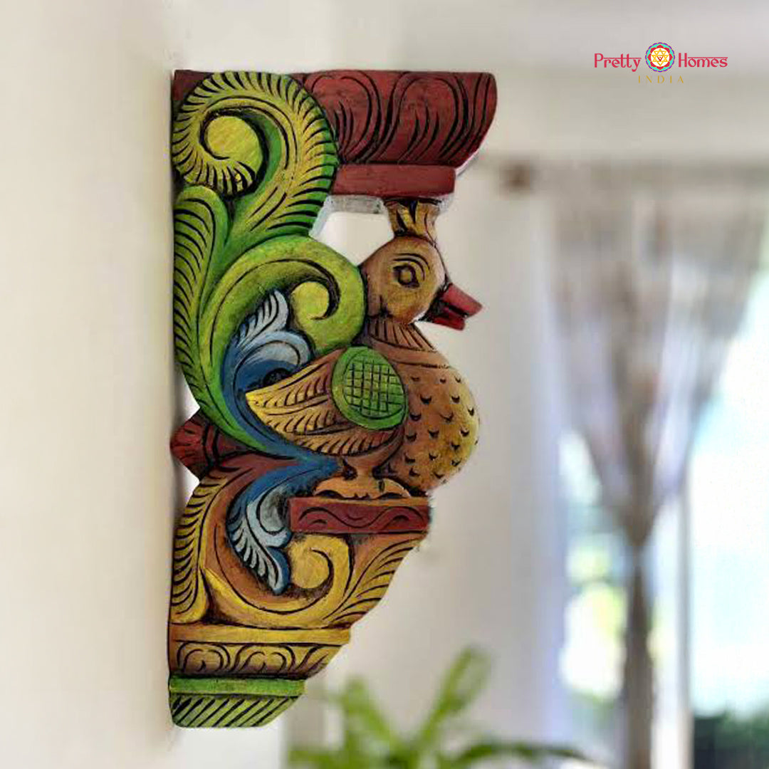 Woodcarved Annam / Swan wall hangings Brackets (Single)