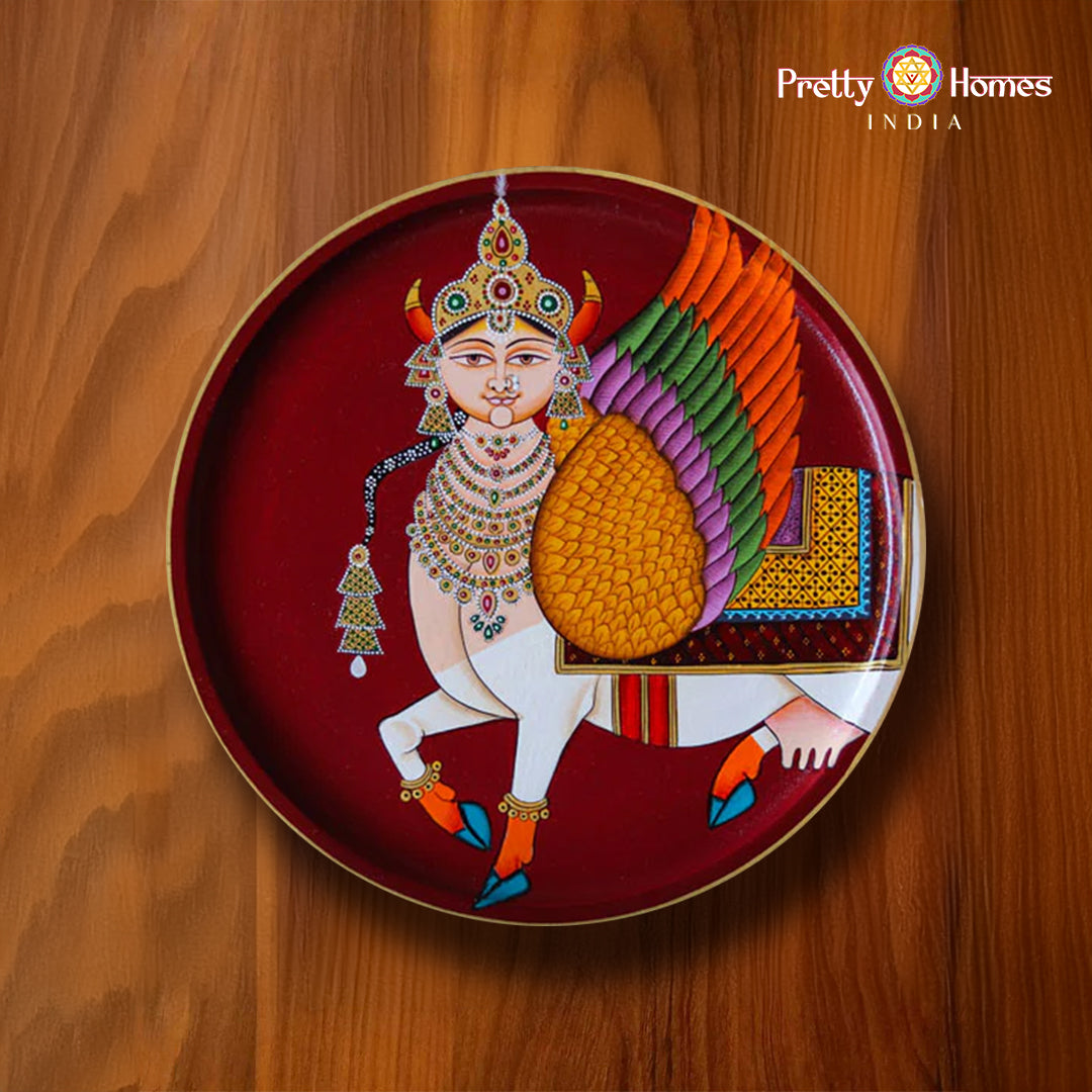 Kamadhenu Wall Plate 12 Inches