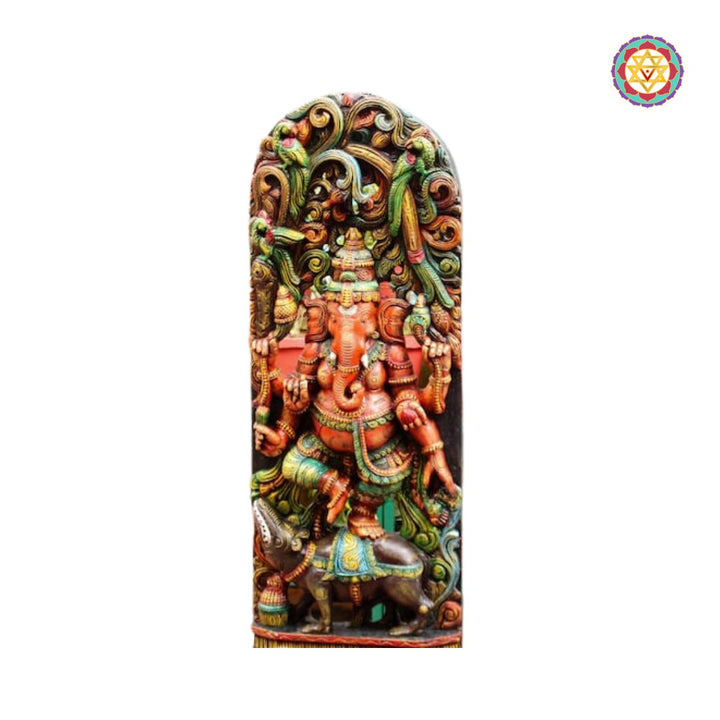 Majestic 5-Foot Canopy Ganesha Panel – Wall Mountable & Tabletop Display