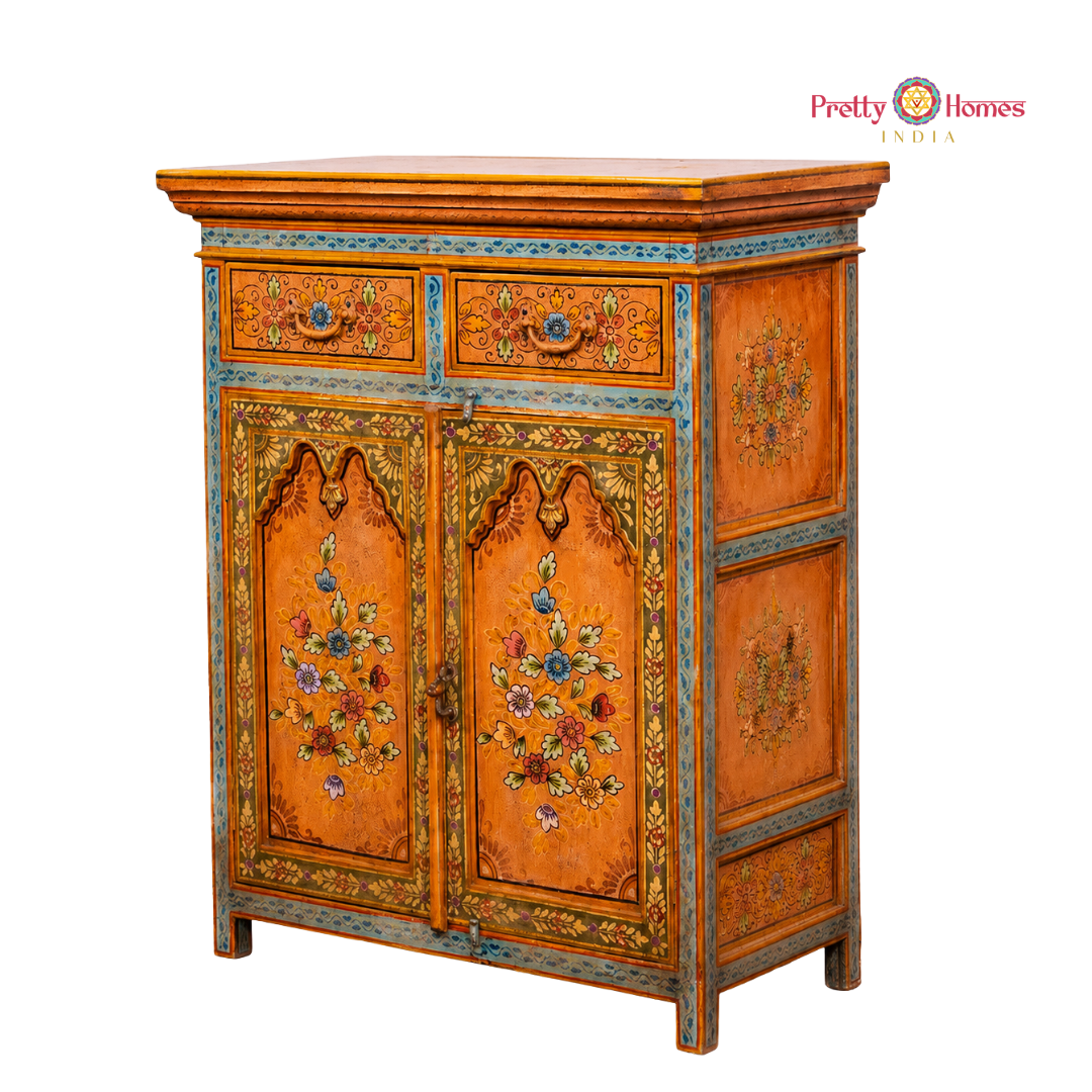 Handpainted Wooden Cabinet