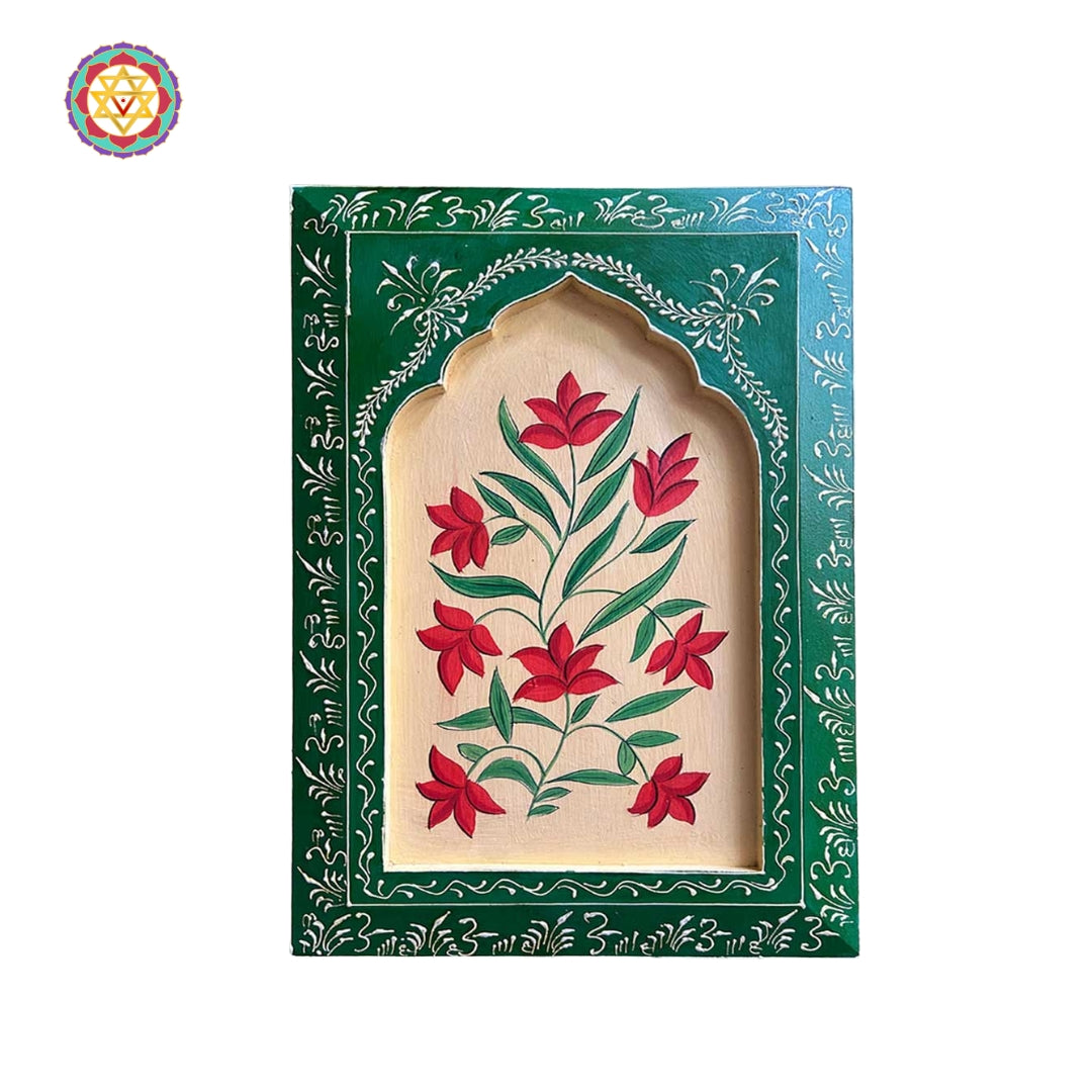 Colorful lotus motif symbolizing purity and spiritual awakening in Pichwai painting