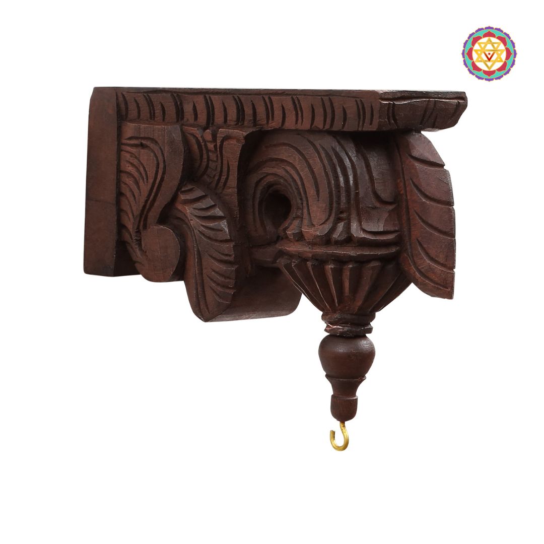 Wooden Handcarved Bodhil Brackets (Single)