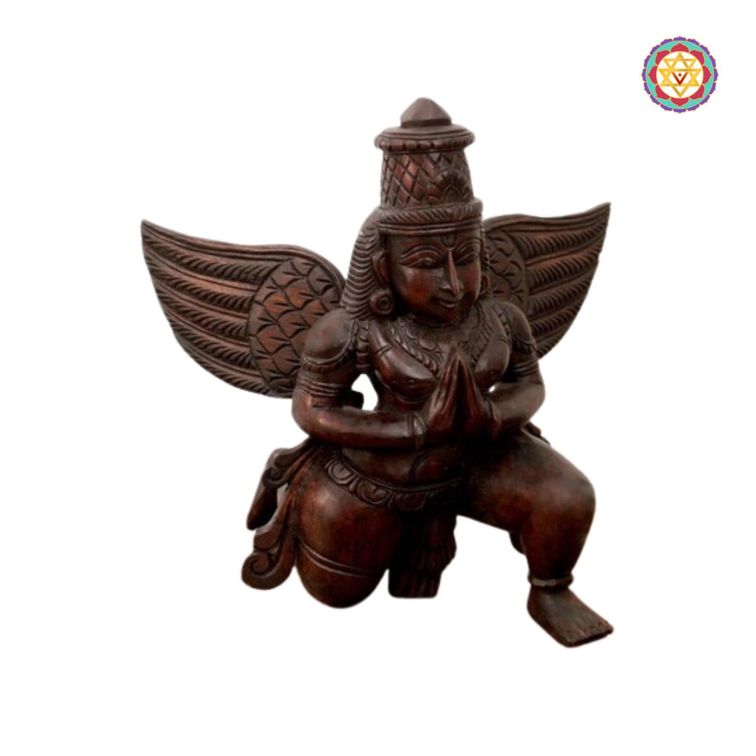 garuda tabletop sculpture angled view showcasing intricate wings