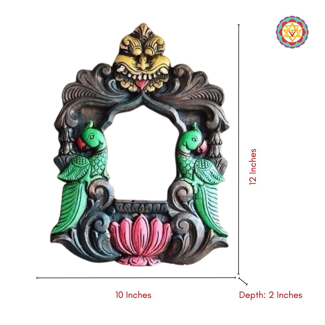 Top-down view emphasizing the elephant carvings and gold accents