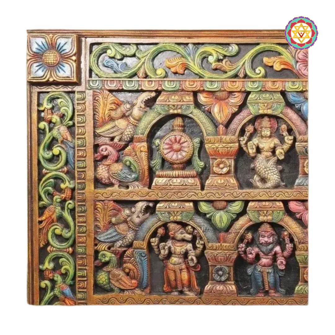 Lower section of panel showing remaining Dashavatar figures