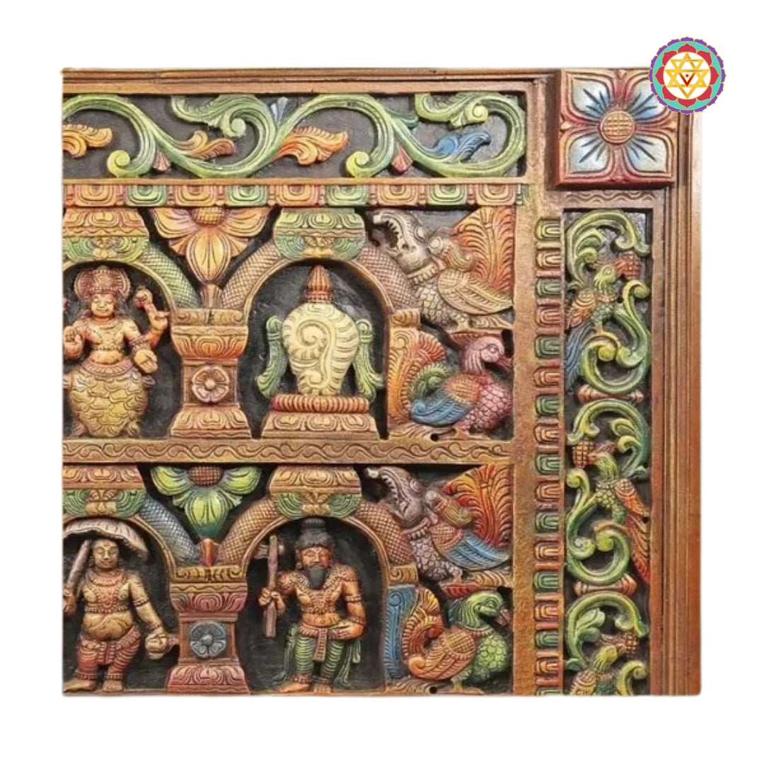 Side view showing panel depth and multicolour detailing
