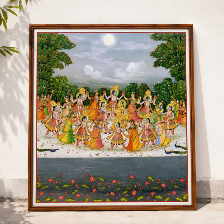 Moonlit Raas Leela Pichwai
