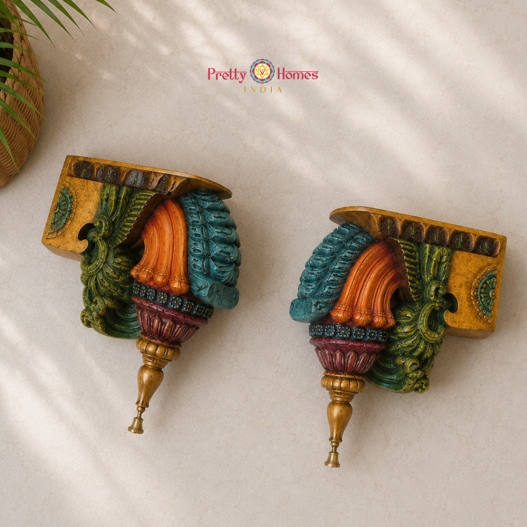 Multicolour Bodhil Wooden Brackets (Single)