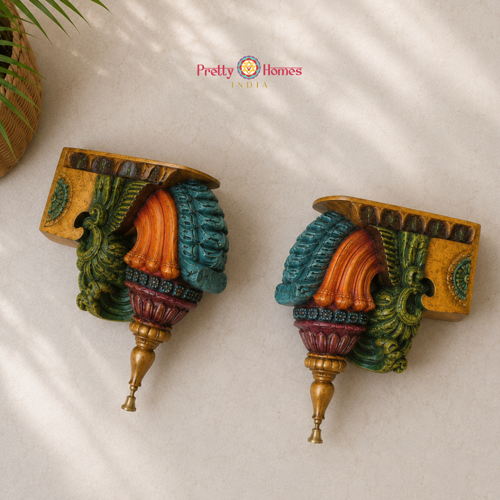 Multicolour Bodhil Wooden Brackets (Single)