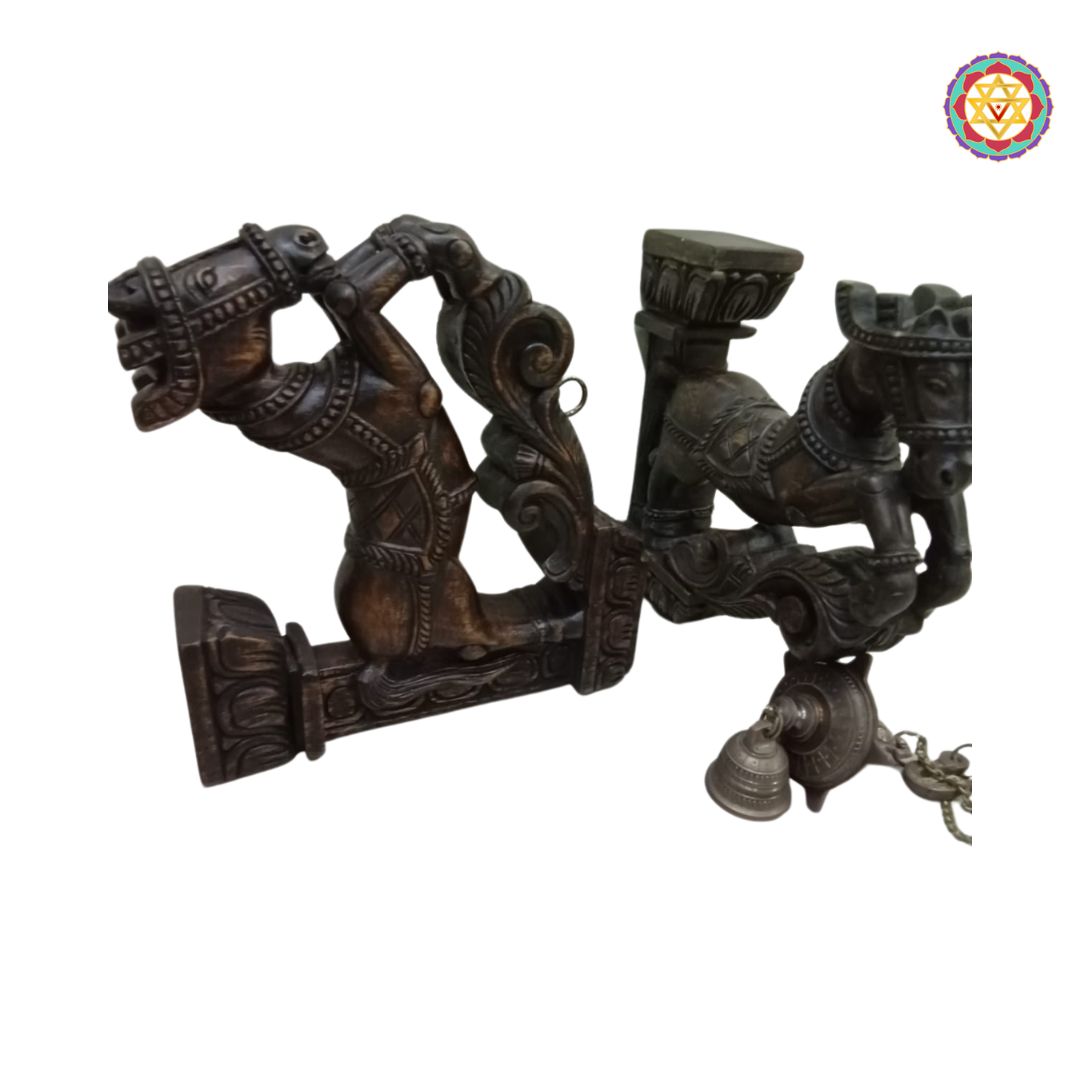 galloping horse bracket side view traditional woodcarving