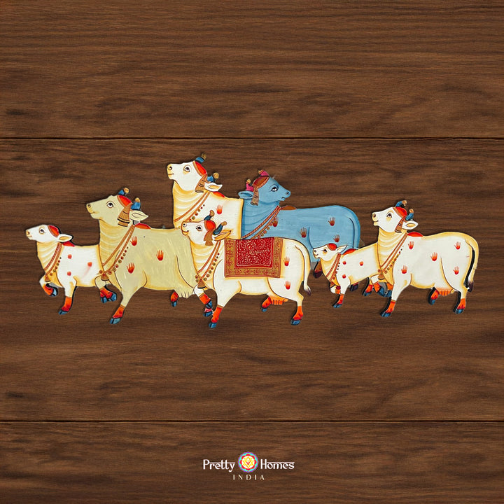 Pichwai Set of Cow MDF Cutouts