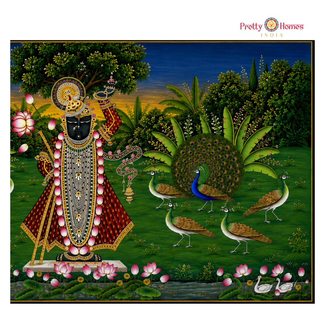 Horizontal Shrinathji Darshan Pichwai