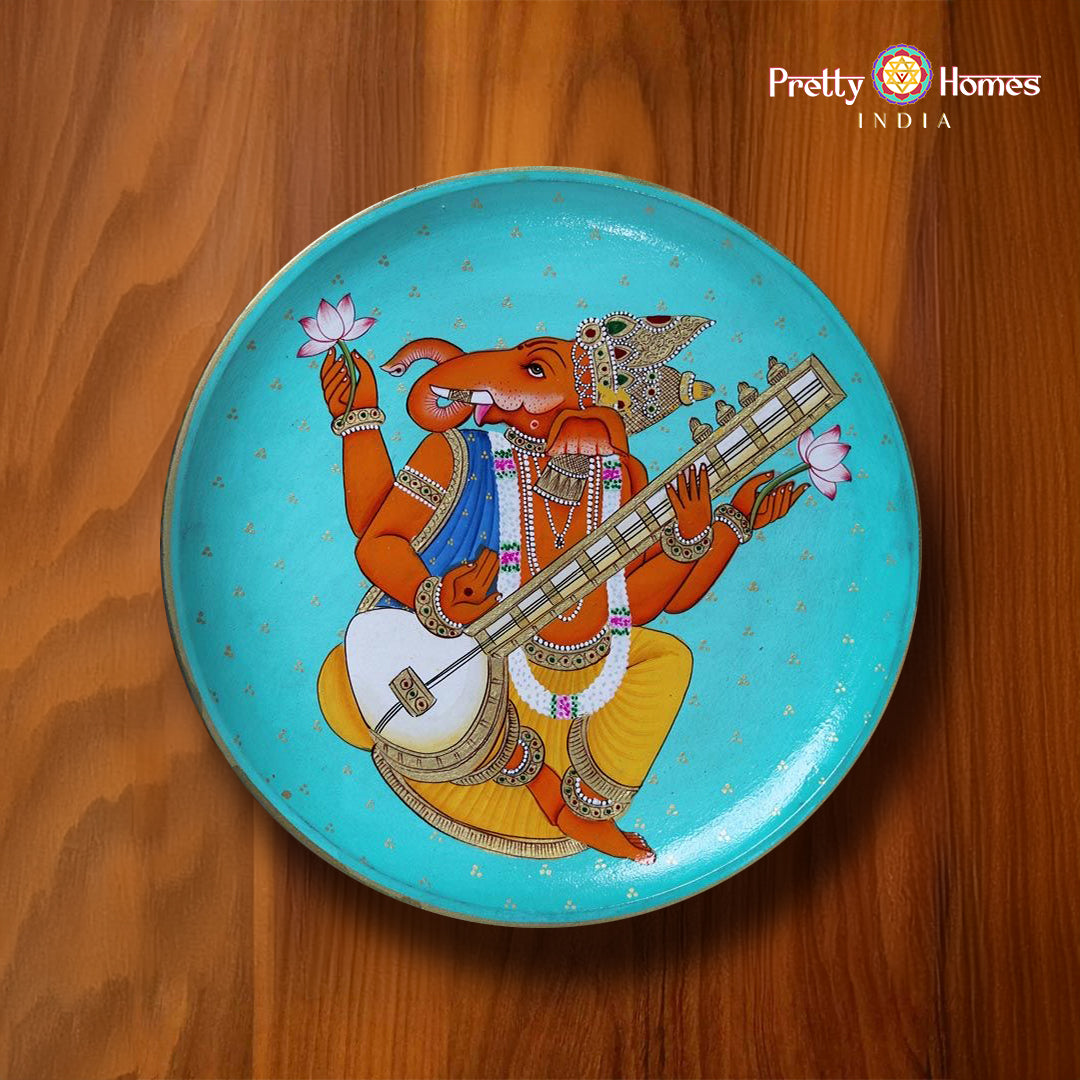 Ganesha Wall Plate 12 Inches