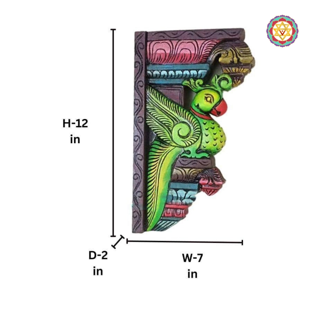 Wooden Parrot Bracket (Single)