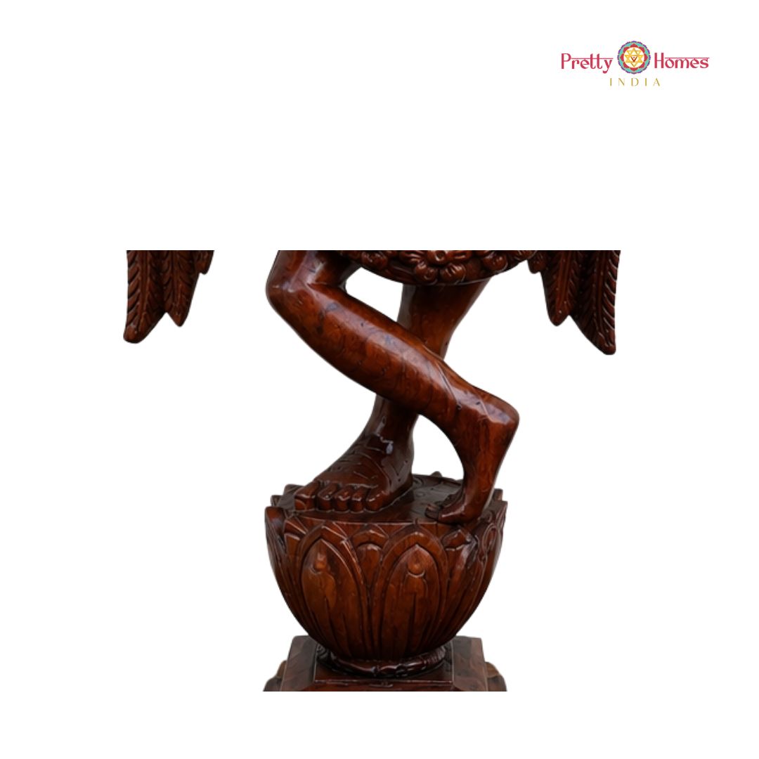 Handcarved Indian Gandharva Angel Table