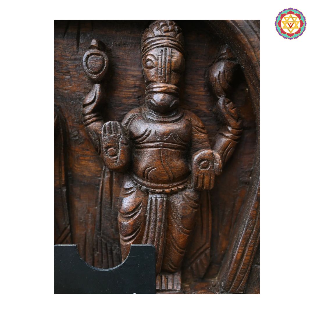 horizontal handcarved dasavtar panel close-up of avatar figures and ornate carving patterns