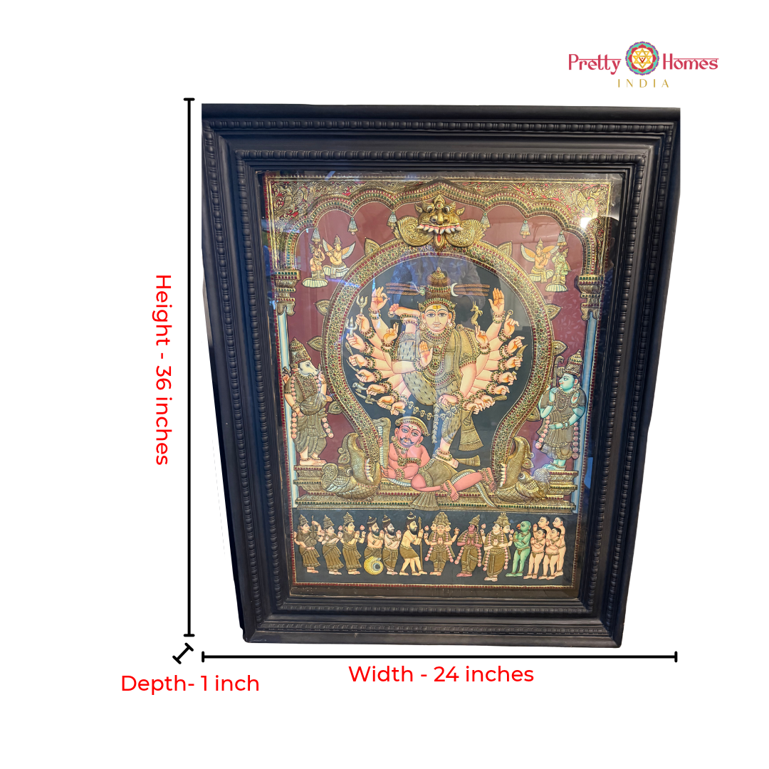 Lord Shiva Nataraja – Tanjore Painting