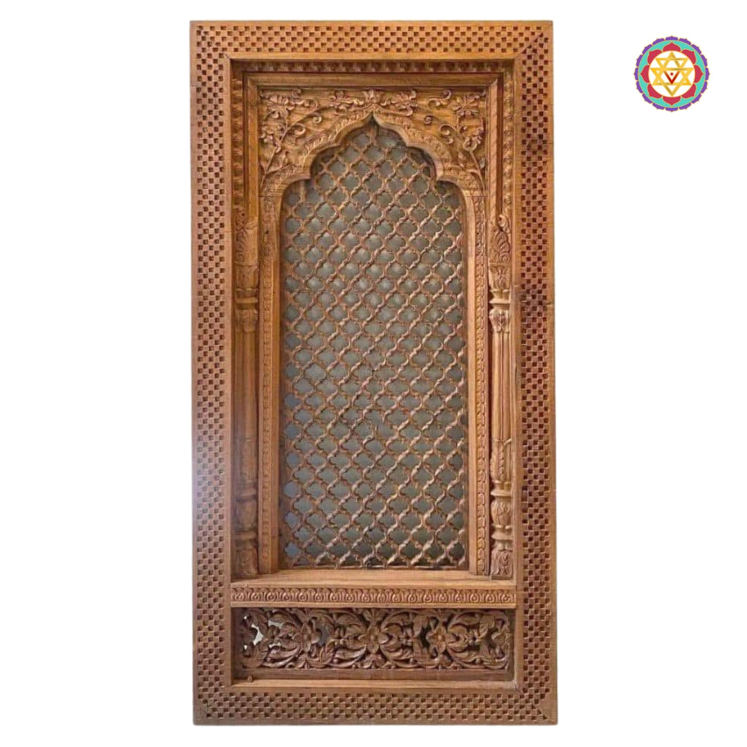 Wall decor in rustic royal Indian style