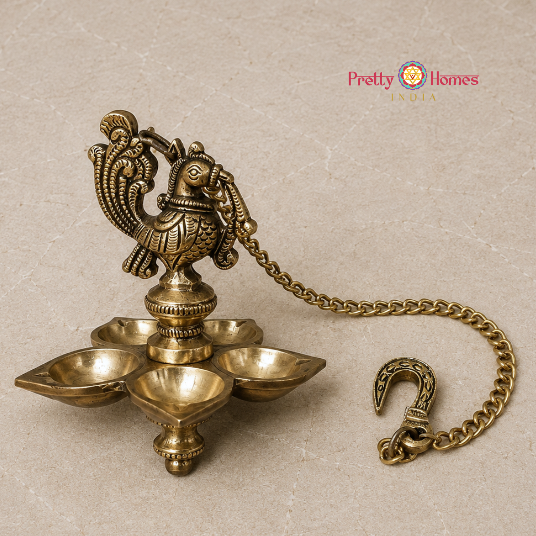 Brass Annam Hanging Diya