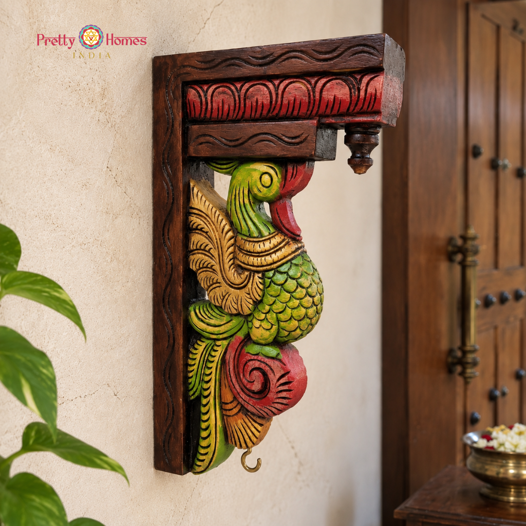 Hand-Carved Annam (Swan) Brackets - (Single)
