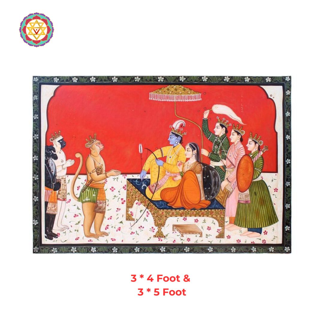 Pichwai - Ram Darbar miniature style