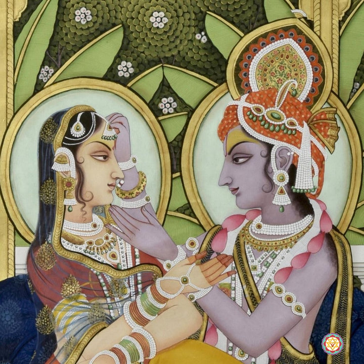 Pichwai: Mesmerising Radha Krishna hand painted