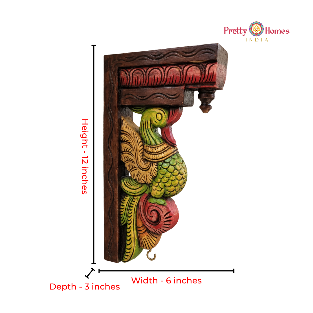 Hand-Carved Annam (Swan) Brackets - (Single)