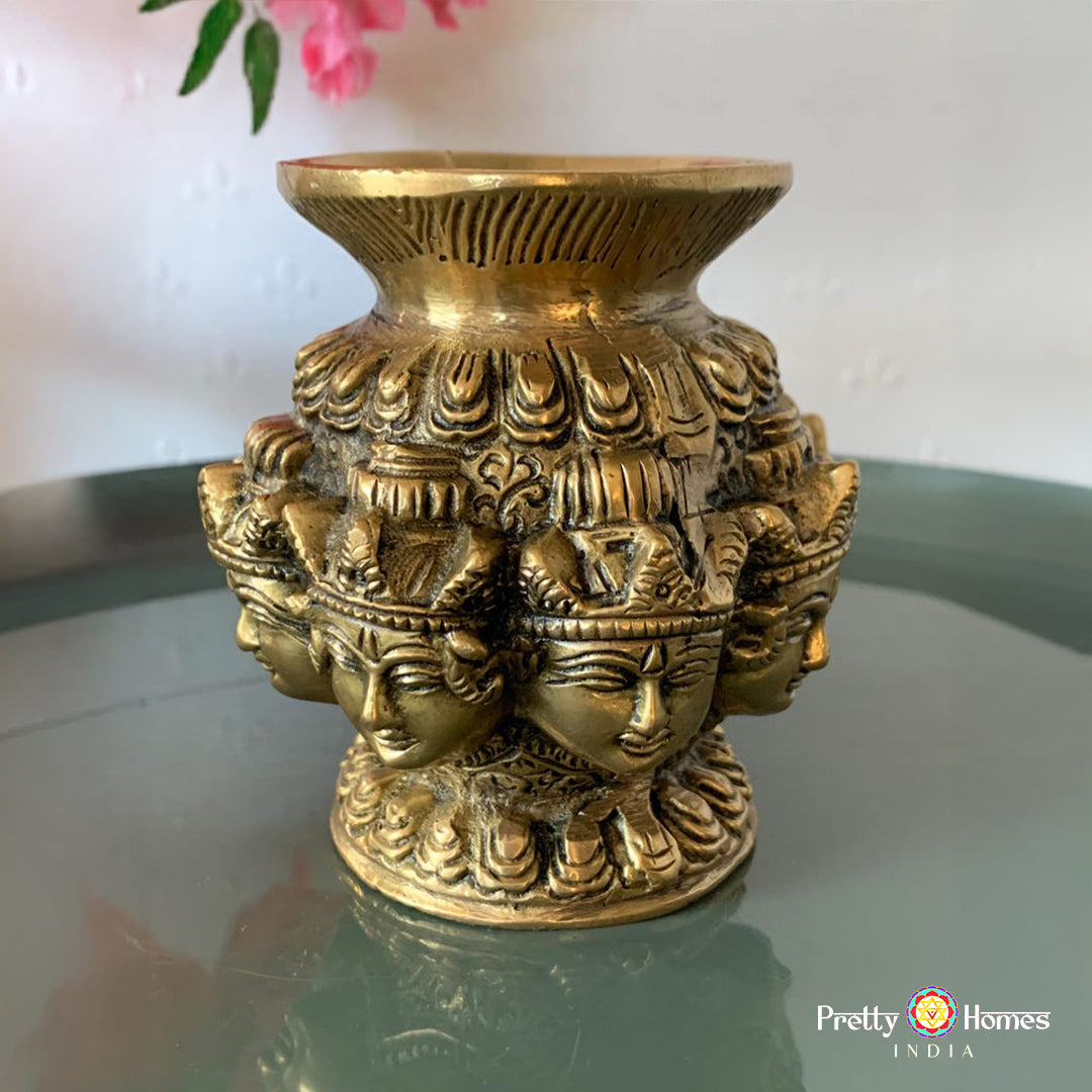 Brass Ashtalakshmi Kalam – Auspicious Symbol of Prosperity, Grace & Devotional Gifting