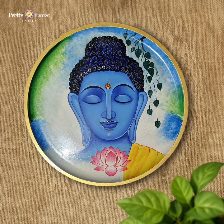 Handpainted Wall Plate – Soulful Buddha