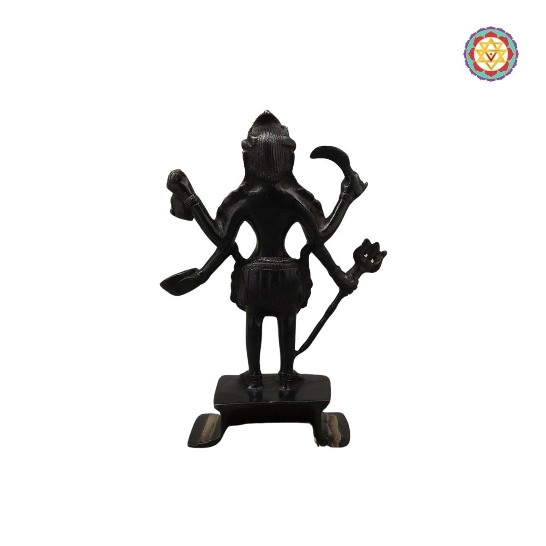 full display of Kali statue positioned for altar decor with vibrant hues