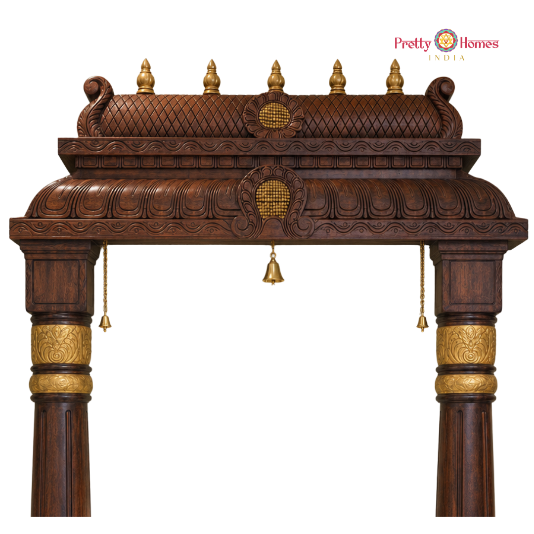 Chettinad-Style Deep Gopuram with Pillars