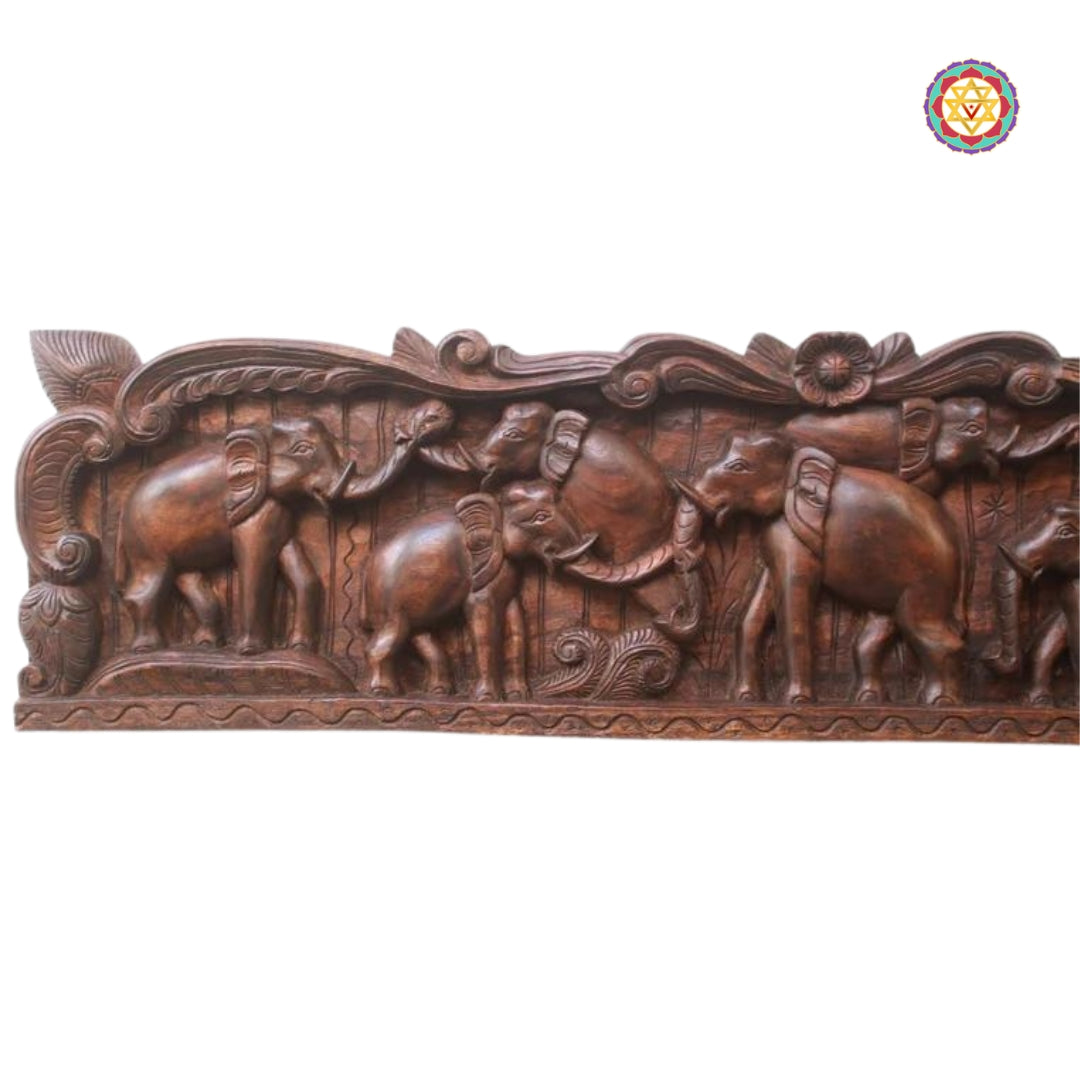 Wooden Elephants Wall Panel / Wall hanging