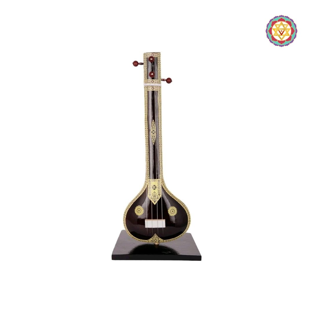 Wooden Miniature Musical Instrument Curio - Sitar Miniature 10"inches