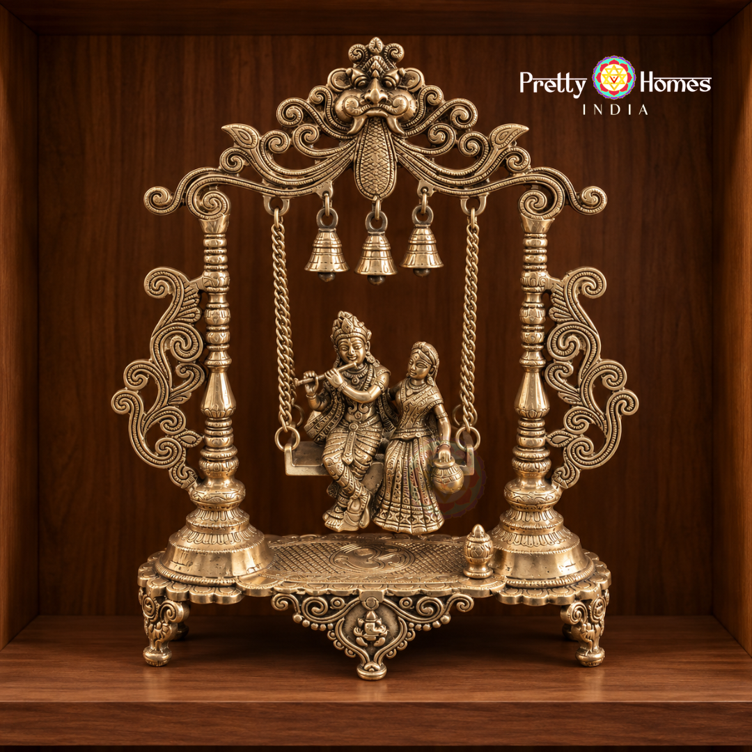 Brass Radha Krishna Jhula