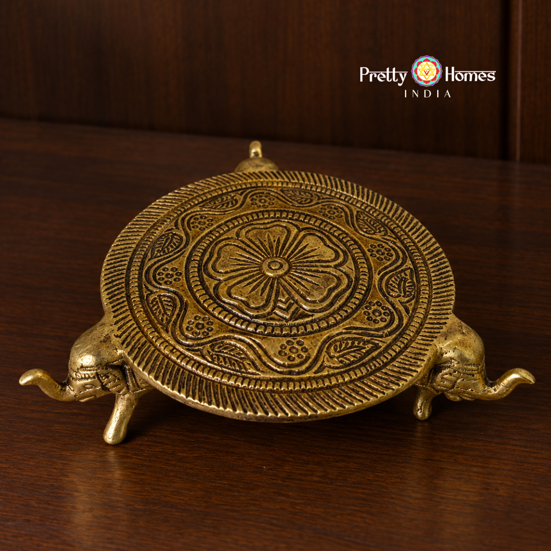 Handcrafted Elephant Design Chowki
