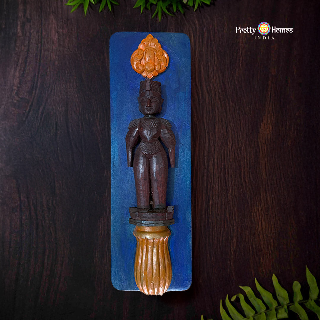 Framed wooden marapachi dolls in traditional ethnic design