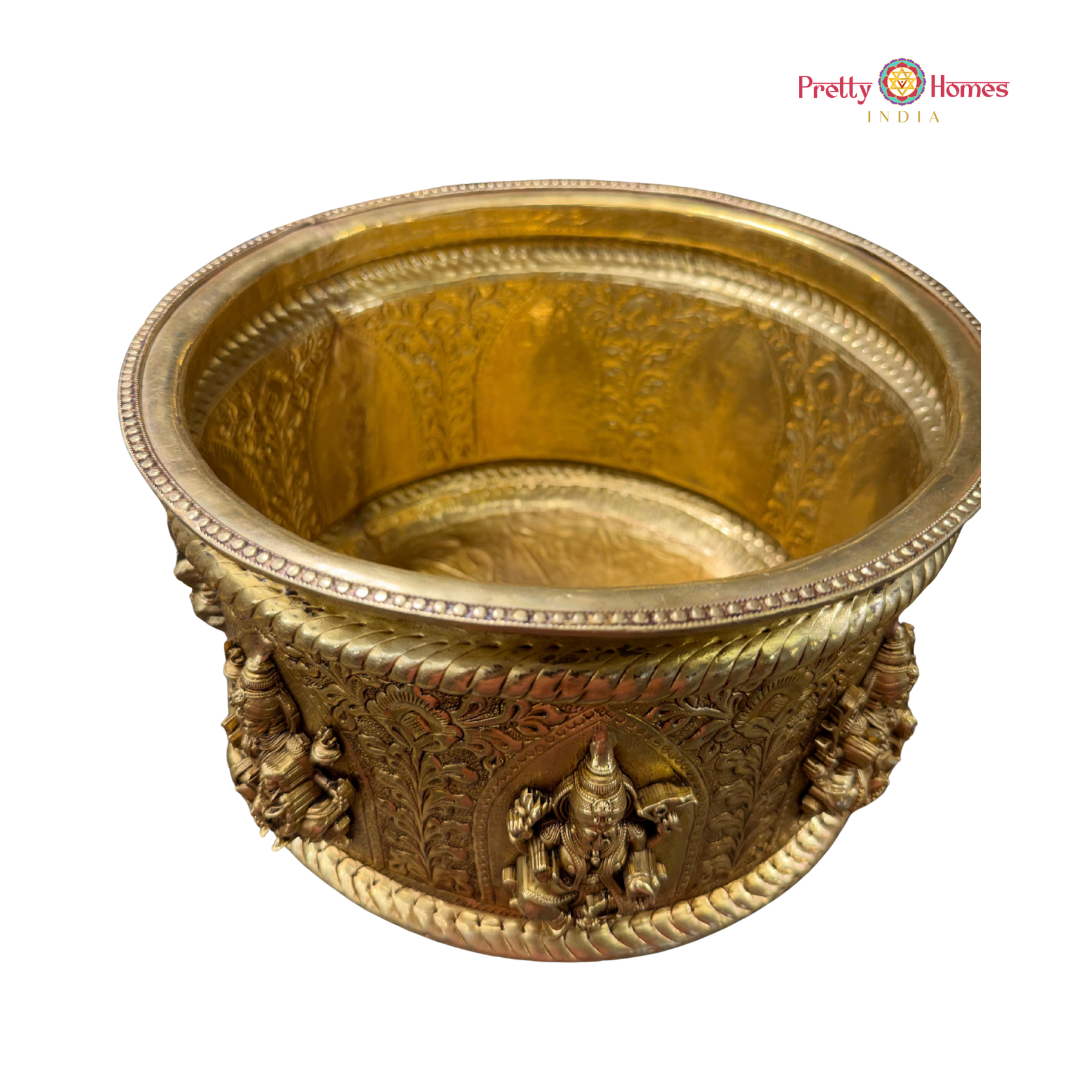 Ashtalakshmi Deep-Designed Tulsi Planter