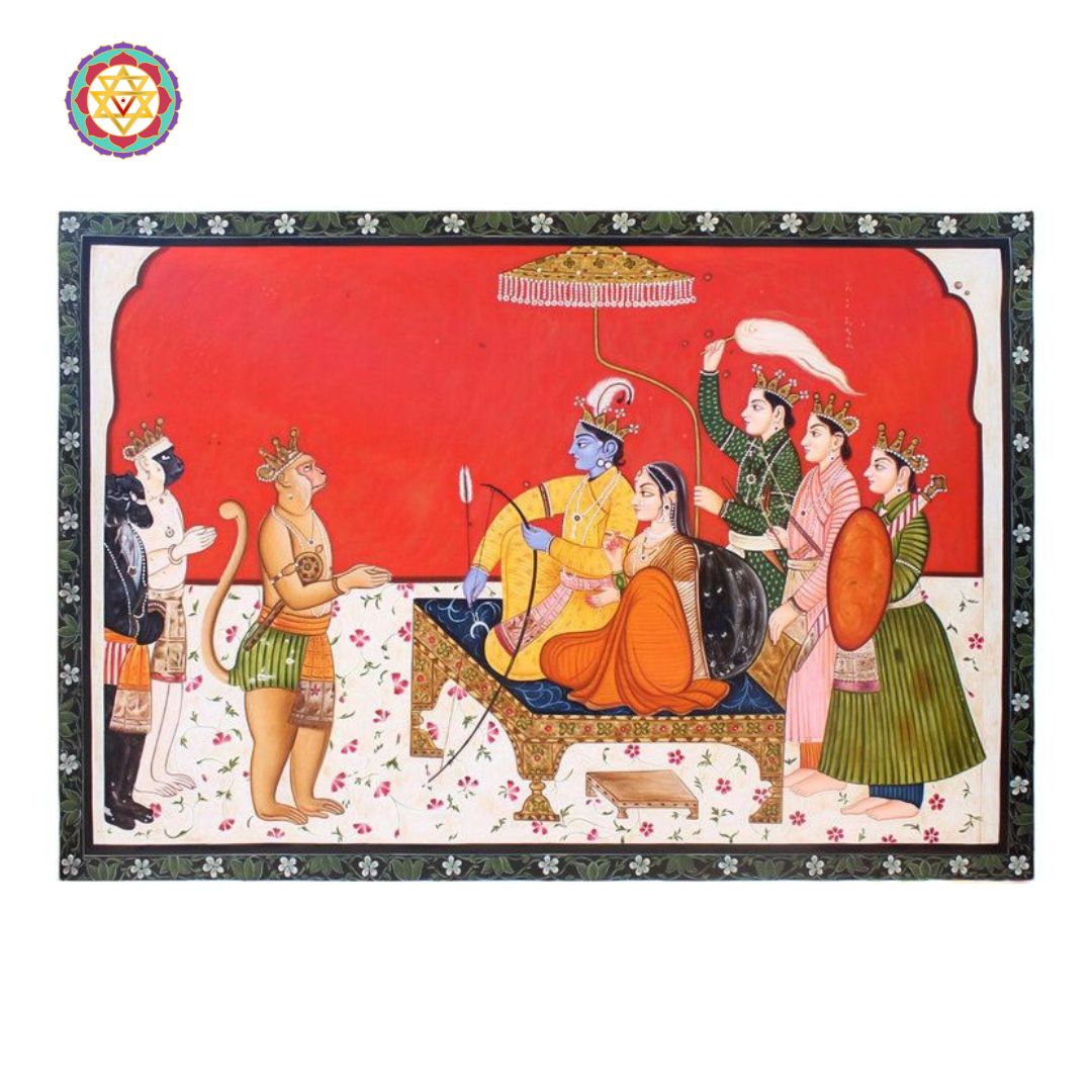 Pichwai - Ram Darbar miniature style