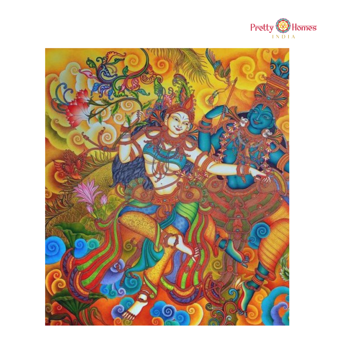 Krishna & Radha on the Swing