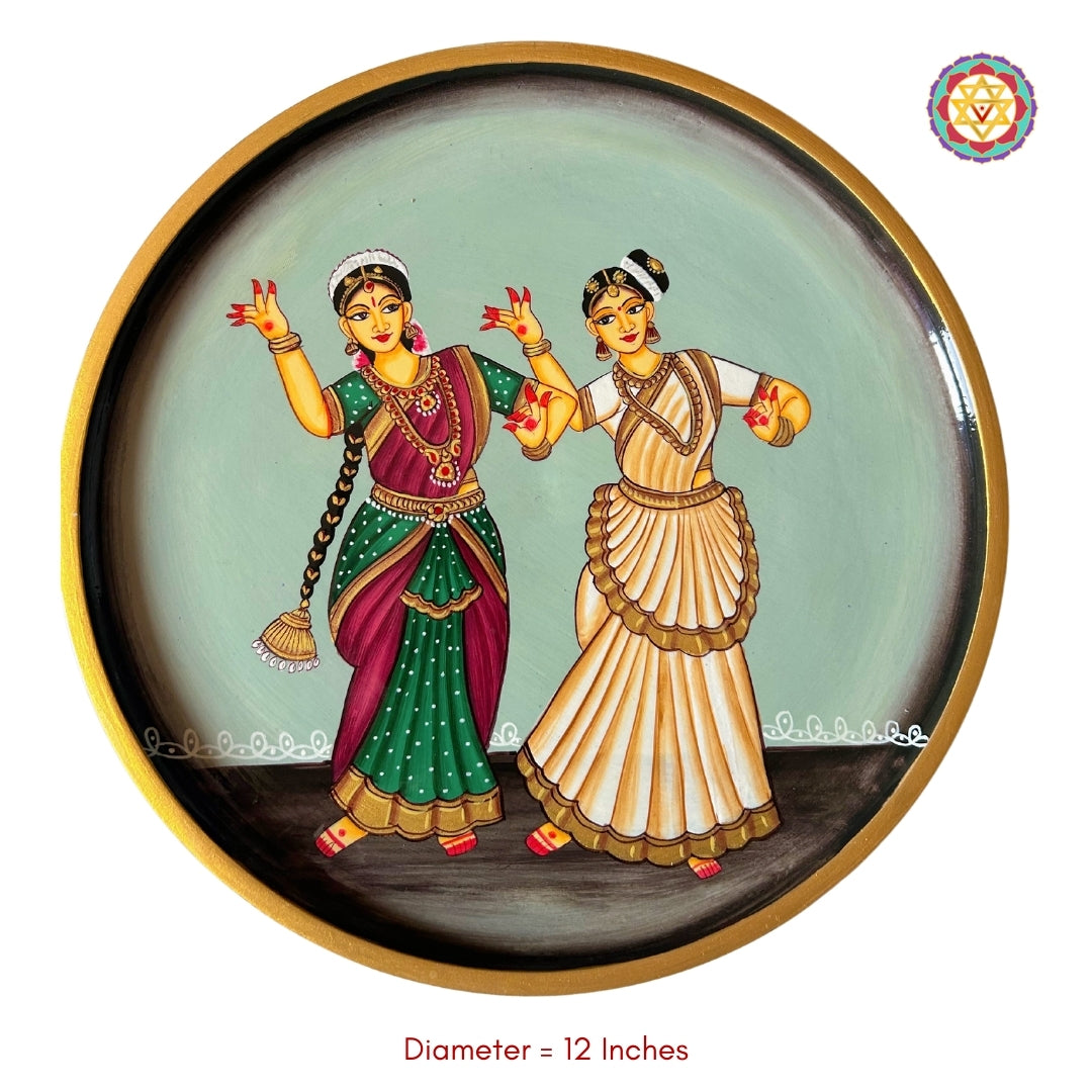 traditional indian dance themed wall decor celebrating cultural art