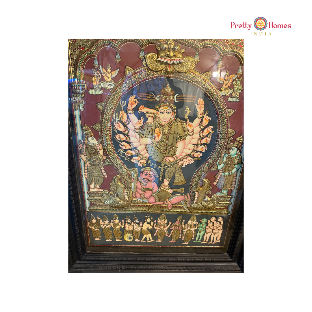 Lord Shiva Nataraja – Tanjore Painting