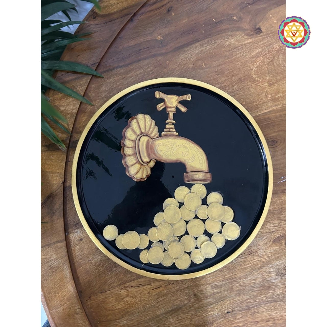 vibrant multicolour wood sculpture inspired by indian folk art